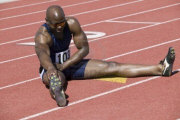 Stretching before Race